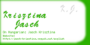 krisztina jasch business card